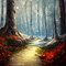 kikkapink autumn magic fantasy forest - gratis png animerad GIF