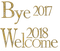 new  year-text-bye 2017 welcome 2018-gold-deco-by minou52 - PNG gratuit GIF animé
