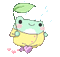happy frog rain - 無料のアニメーション GIF アニメーションGIF