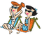 Wilma and Betty - zdarma png animovaný GIF