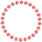 Circle.Flowers.Frame.Red