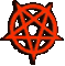 red pentagram - GIF animate gratis GIF animata