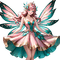 pink teal fairy anime spring - PNG gratuit GIF animé