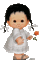 Baby, Mädchen, Weiß, Rose - 無料のアニメーション GIF アニメーションGIF