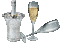 Champagne ** - Ingyenes animált GIF animált GIF