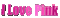 i love pink - Bezmaksas animēts GIF animēts GIF