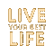 Live Your Best Life Gif Text - Bogusia