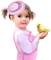 Girl with a chicken. Easter. Spring. Leila - PNG gratuit GIF animé