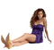 Kaz_Creations Woman Femme Purple - gratis png animerad GIF