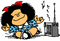 Mafalda - GIF animado gratis GIF animado