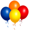 Kaz_Creations Colours Balloons - PNG gratuit GIF animé