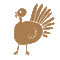 Thanksgiving Turkey - Nemokamas animacinis gif animuotas GIF
