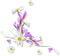 soave deco flowers branch corner spring  daisy - 免费PNG 动画 GIF