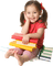 Kaz_Creations Baby Enfant Child Girl Books - безплатен png анимиран GIF