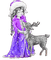 soave woman girl vintage christmas winter animals - 免费PNG 动画 GIF