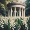 Lily of the Valley Flowers and Gazebo - nemokama png animuotas GIF