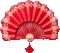 ♡§m3§♡ red Asian red fan animated - GIF animé gratuit