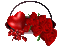 розы,сердце - GIF animé gratuit GIF animé