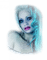 femme au cheveux bleu.Cheyenne63 - Free PNG Animated GIF