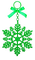 Glitter.Snowflake.Green - Free PNG Animated GIF