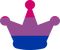 Bi Pride crown - gratis png geanimeerde GIF