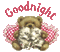 goodnight teddy gif - Zdarma animovaný GIF animovaný GIF