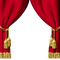 red curtain - PNG gratuit GIF animé