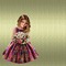 image encre couleur texture fille fleurs anniversaire edited by me - png gratuito GIF animata