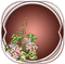 minou-vinröd-frame-flower - bezmaksas png animēts GIF