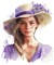 Femme.Woman.Girl.Purple.Lavande.Victoriabea - PNG gratuit GIF animé