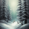 kikkapink winter fantasy snow background - png gratis GIF animado