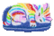 rainbow glitter cat sticker - Free animated GIF Animated GIF