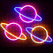 Neon Sign Aesthetic Background Halftone - ingyenes png animált GIF