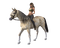 Kaz_Creations Woman Femme On Horse 🐴 - gratis png animeret GIF