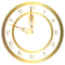 Kaz_Creations Deco  Gold Clock - Free PNG Animated GIF