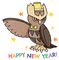 happy new year Noctowl - gratis png animeret GIF