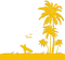 Kaz_Creations Beach Palm Trees - ingyenes png animált GIF
