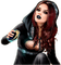 gothic femme woman black - Free PNG Animated GIF