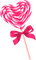 Lollipop.Heart.White.Pink - png gratuito GIF animata