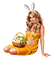Kaz_Creations Easter Deco Woman Femme Colours Colour-Girls - PNG gratuit GIF animé