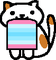 Transmasculine cat - zdarma png animovaný GIF