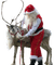 Santa with Christmas animals bp - PNG gratuit GIF animé