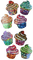 cupcake stickers - nemokama png animuotas GIF