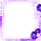 Purple Flowers Frame - By KittyKatLuv65 - gratis png geanimeerde GIF