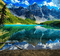Rena Hintergrund Berge See Wasser Landschaft - 無料png アニメーションGIF