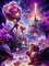 fantasy castle by papuzzetto - nemokama png animuotas GIF