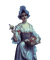 Woman with Flower - безплатен png анимиран GIF