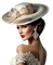 Женщина в шляпе - gratis png geanimeerde GIF
