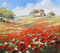 Rena Hintergrund Landschaft Mohnblumen - nemokama png animuotas GIF