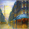 eiffel tower paris city street paysage evening glitter  fond background  image   gif anime animated animation - Бесплатный анимированный гифка анимированный гифка